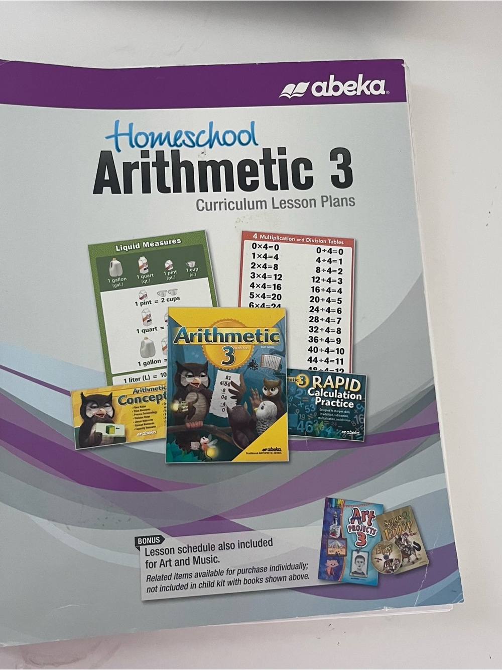 Abeka Homeschool Arithmetic 3 Curriculum Lesson Plans